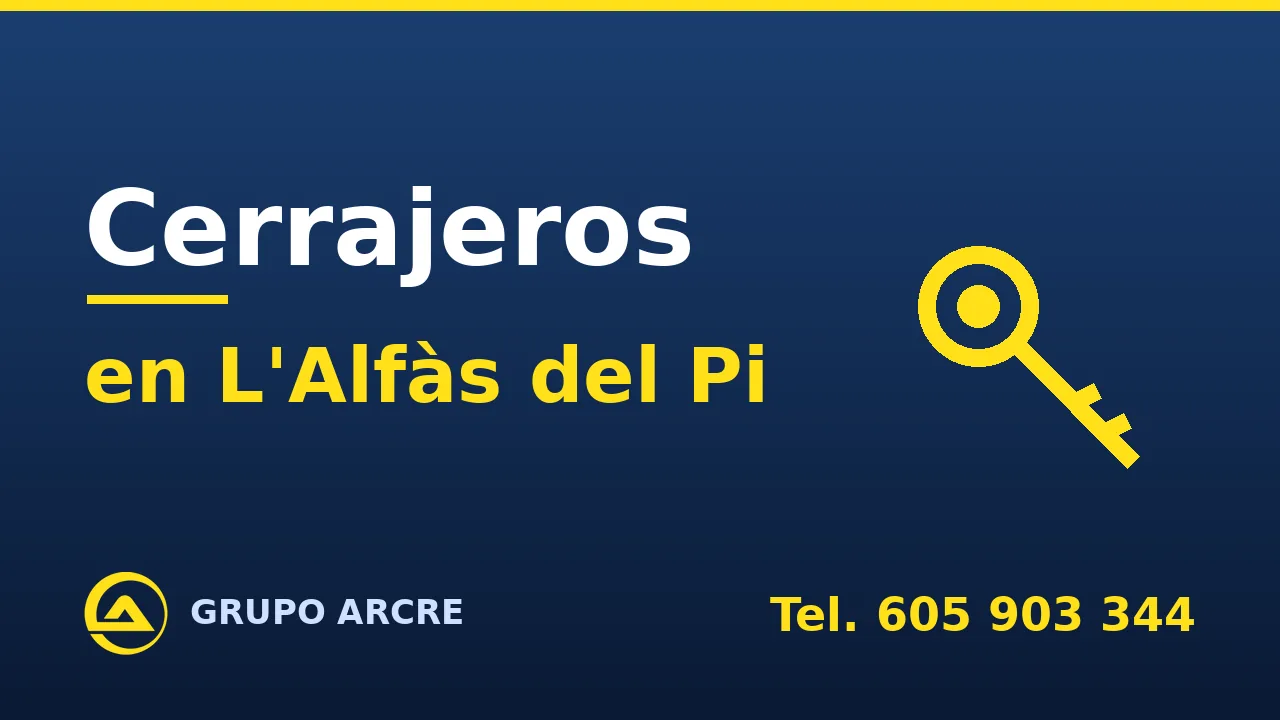 Cerrajería profesional en L'Alfàs del Pi